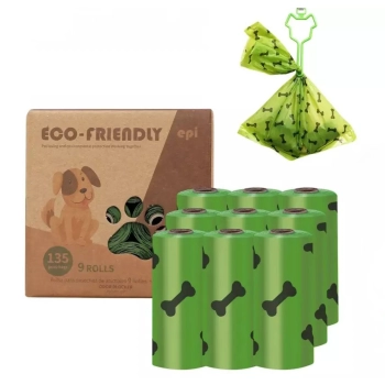 Woreczki na odchody zwierzęce psa kota biodegradowalne BIO 8 rolek po 15 worków